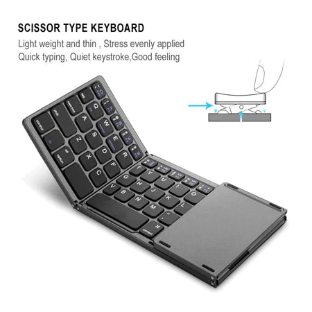 Teclatam™ Teclado Inalámbrico Plegable y Viajero