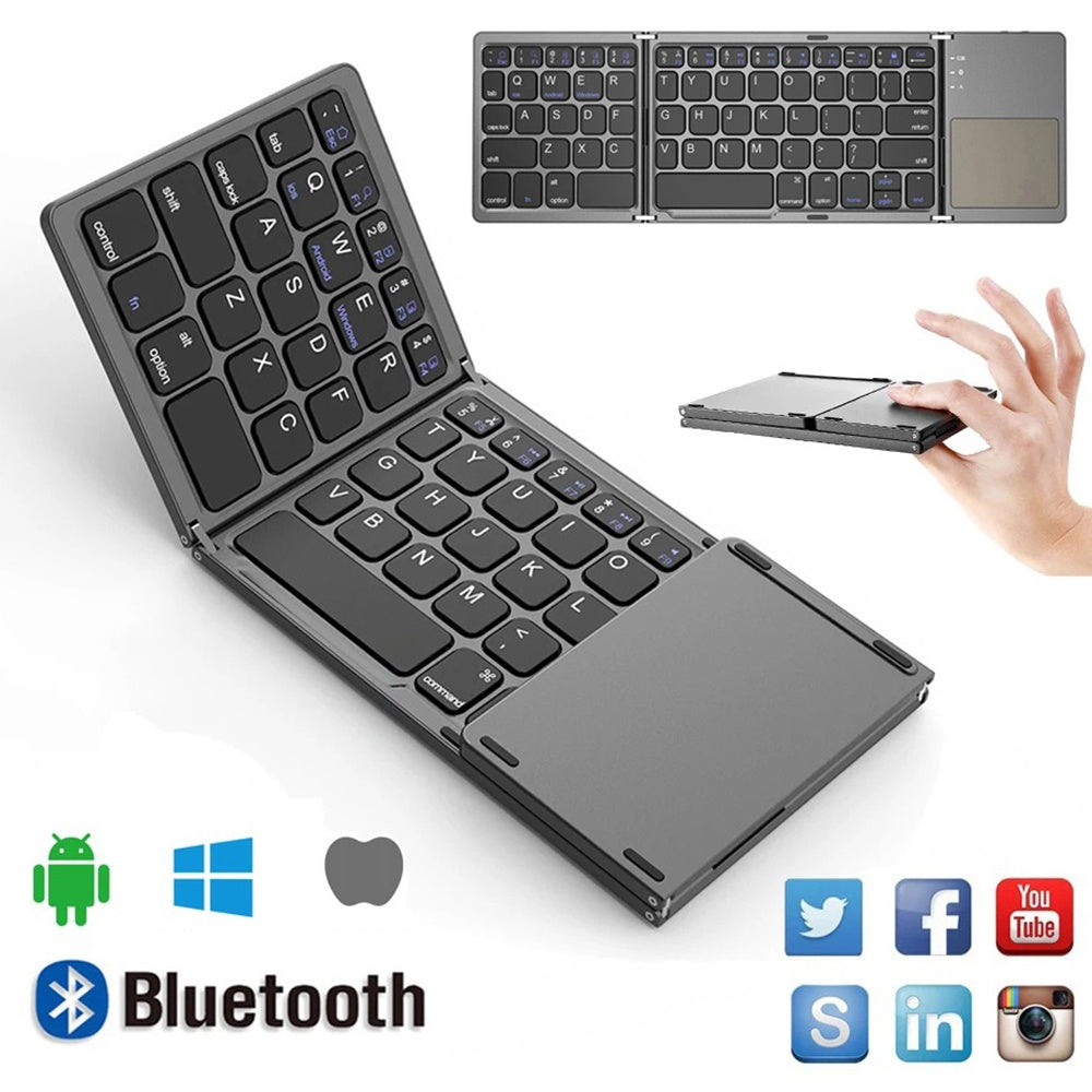 Teclatam™ Teclado Inalámbrico Plegable y Viajero